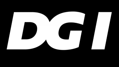 dgi-logo DGI logo på sort baggrund med hvid tekst